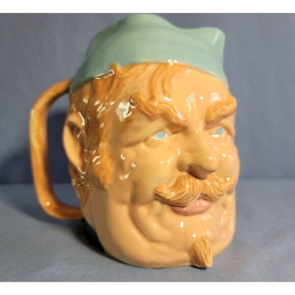 Toby Mug FALSTAFF Character Jug Vintage 5.5" with Raised Bushy Eyebrows - Picture 1 of 9